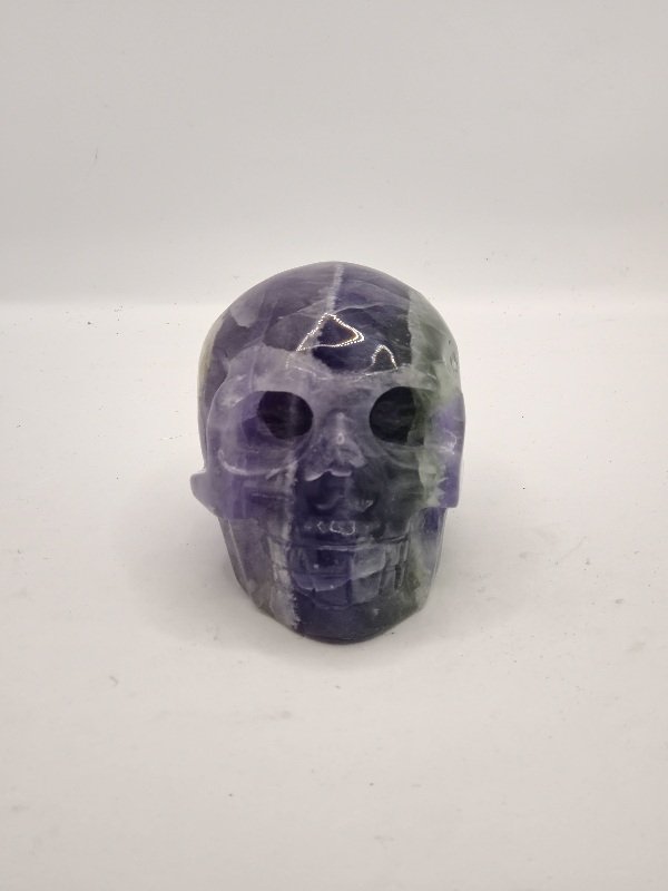 Rainbow Flourite Skull