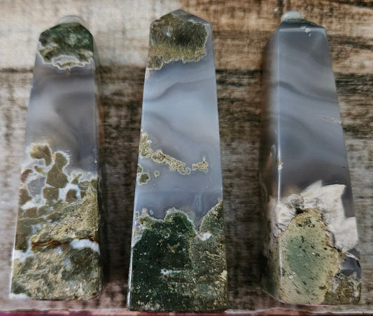 Moss agate Towers