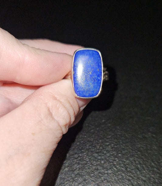 Sterling Silver Rings - Lapis Lazuli, Size 6