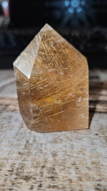 Golden Rutile Quartz Tower