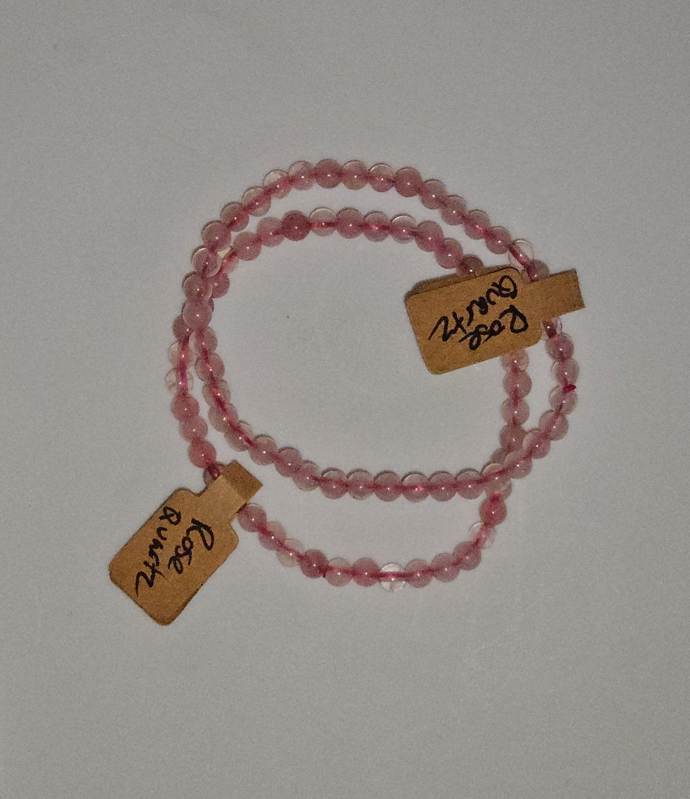 Bracelets - Rose Quartz 4mm