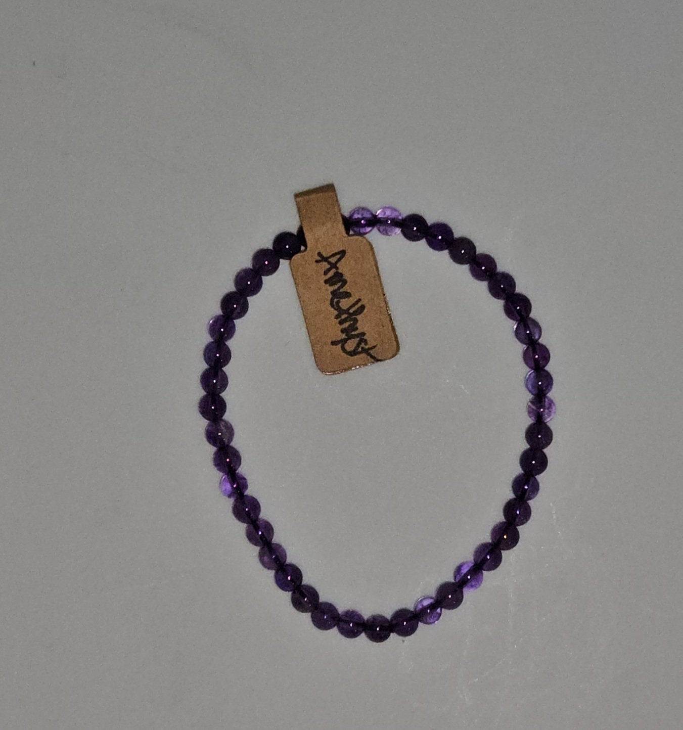 Bracelets - Amethyst 4mm