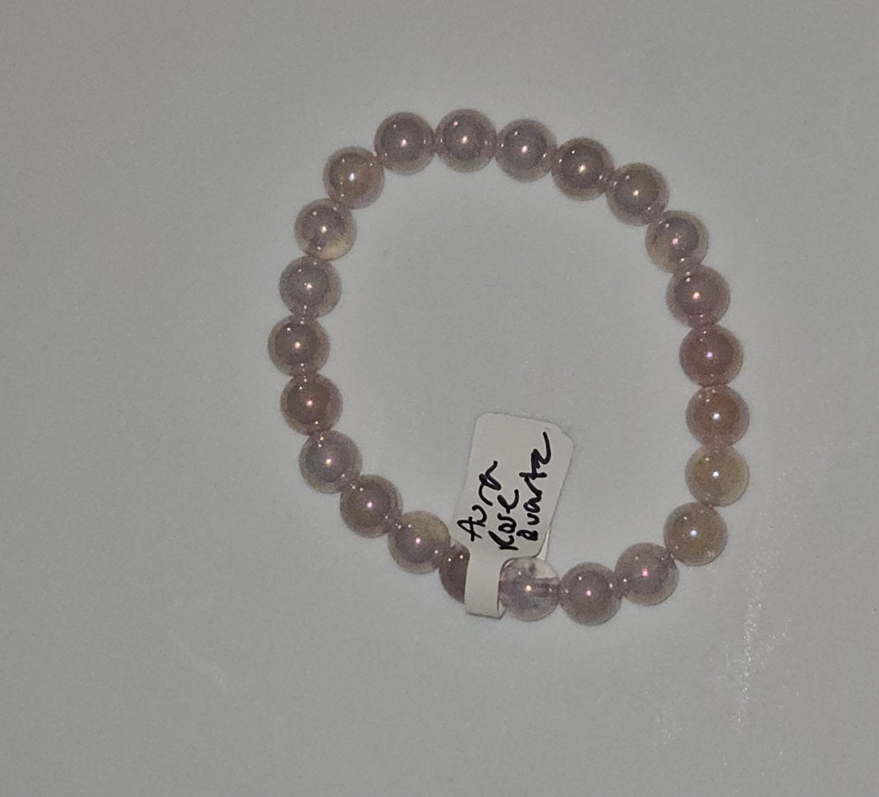 Bracelets - Aura Rose Quartz 8mm