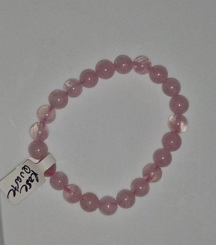 Bracelets - Rose Quartz 8mm