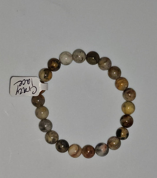 Bracelets - Crazy Lace Agate 8mm