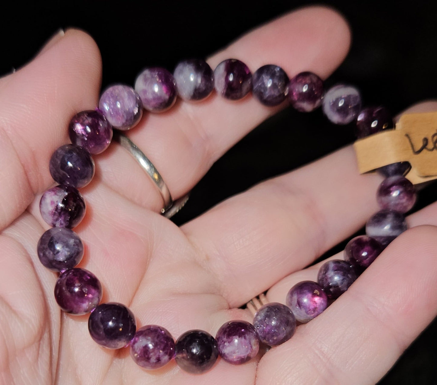 Bracelets - Purple Mica 8mm