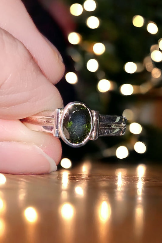 Chrome Diopside Sterling Silver Ring