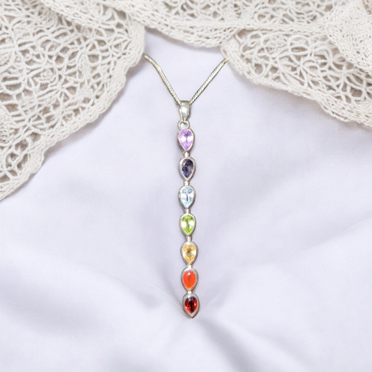 Chakra Sterling Silver Necklace