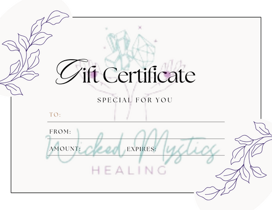 Wicked Mystics Healing Gift Card