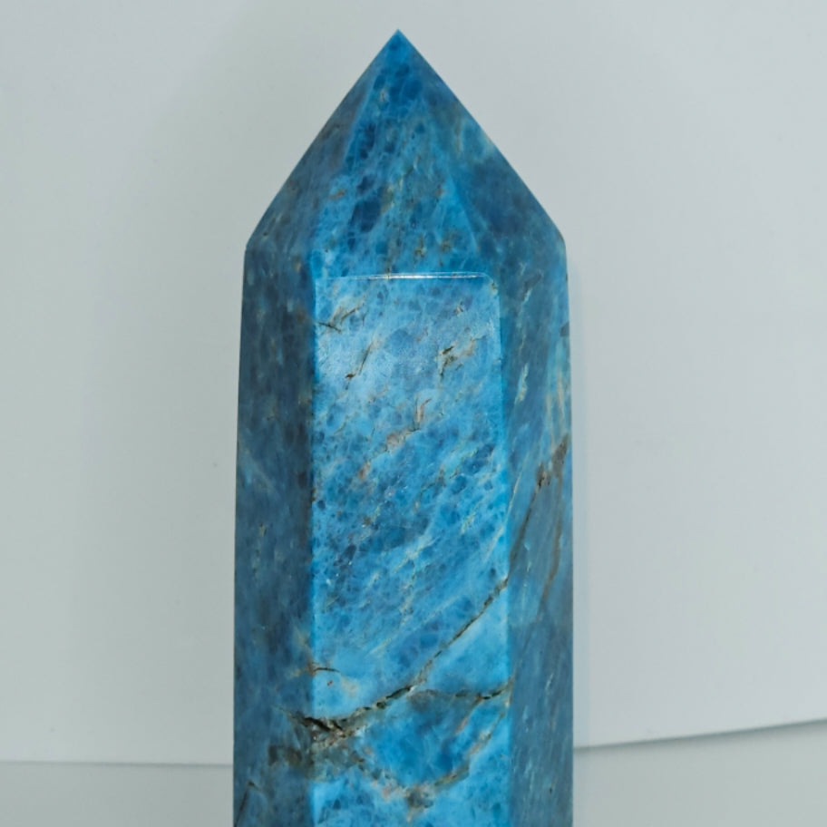 Blue apatite tower