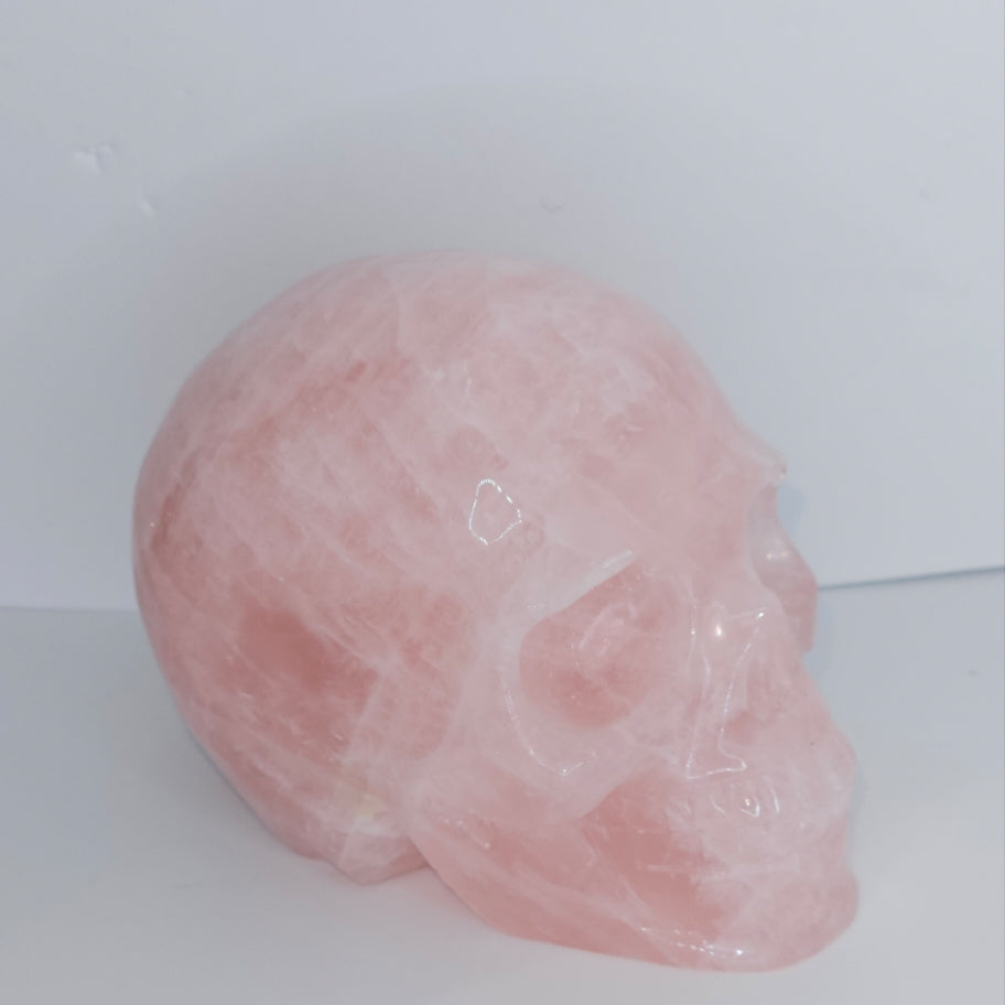 Rose Quartz Skull