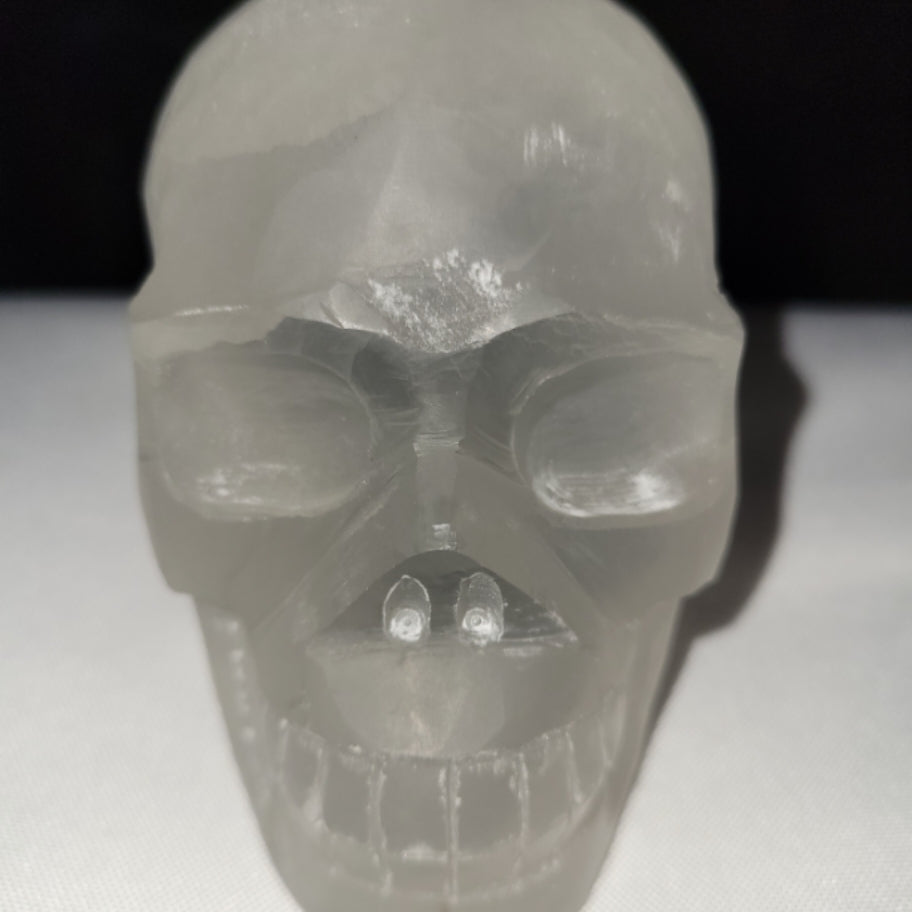 Selenite Skull