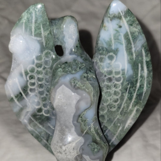 Moss Agate Angel