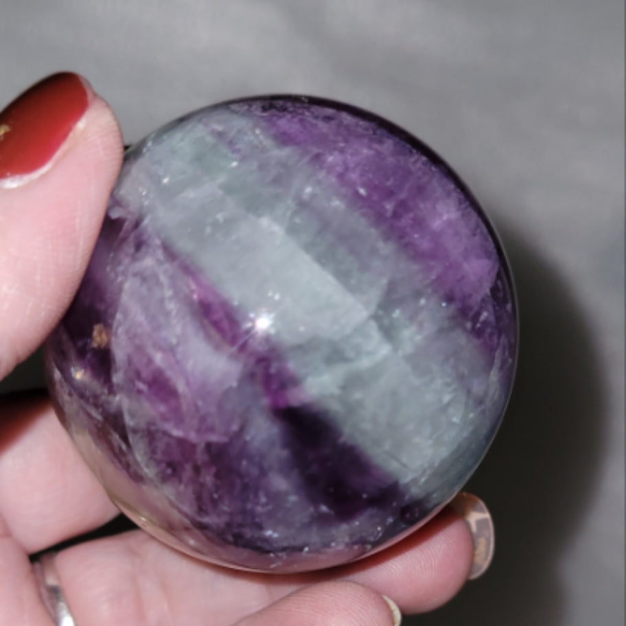 Rainbow Flourite sphere