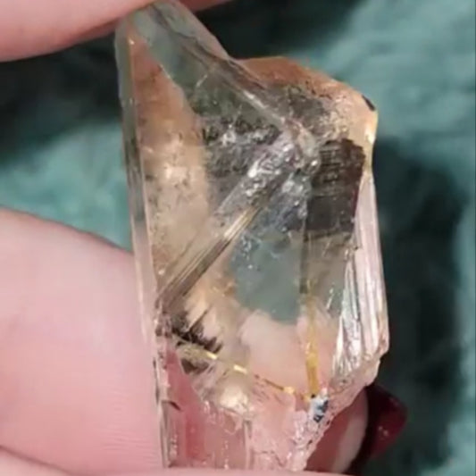 Gold Rutiled Lumerian Quartz