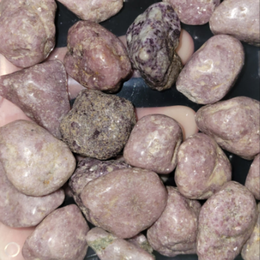 Lepidolite Tumbles