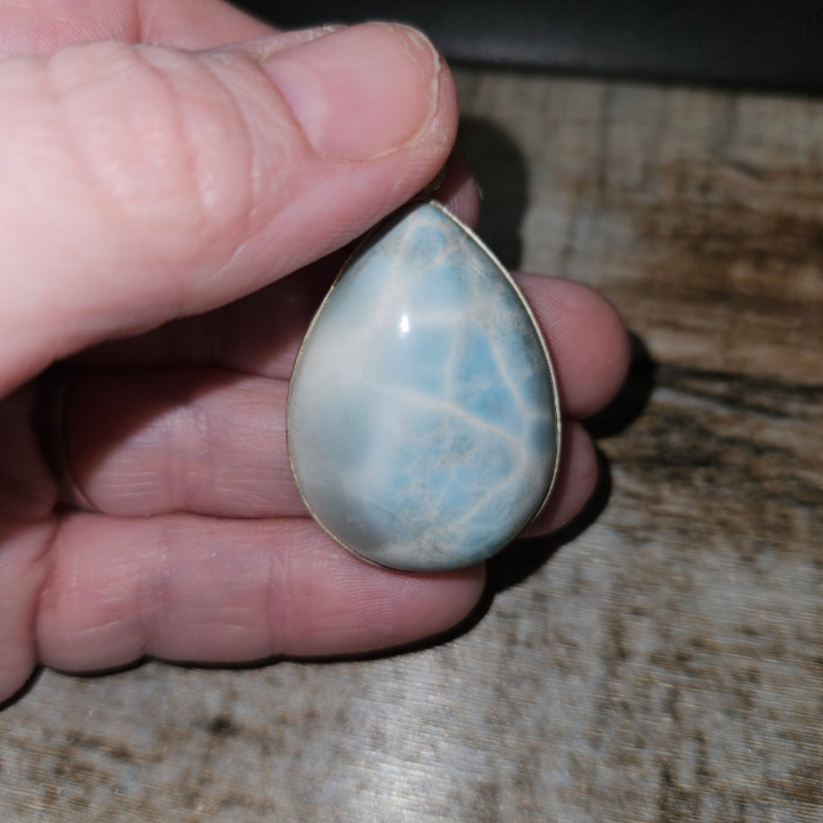 Sterling Silver Larimar Necklace