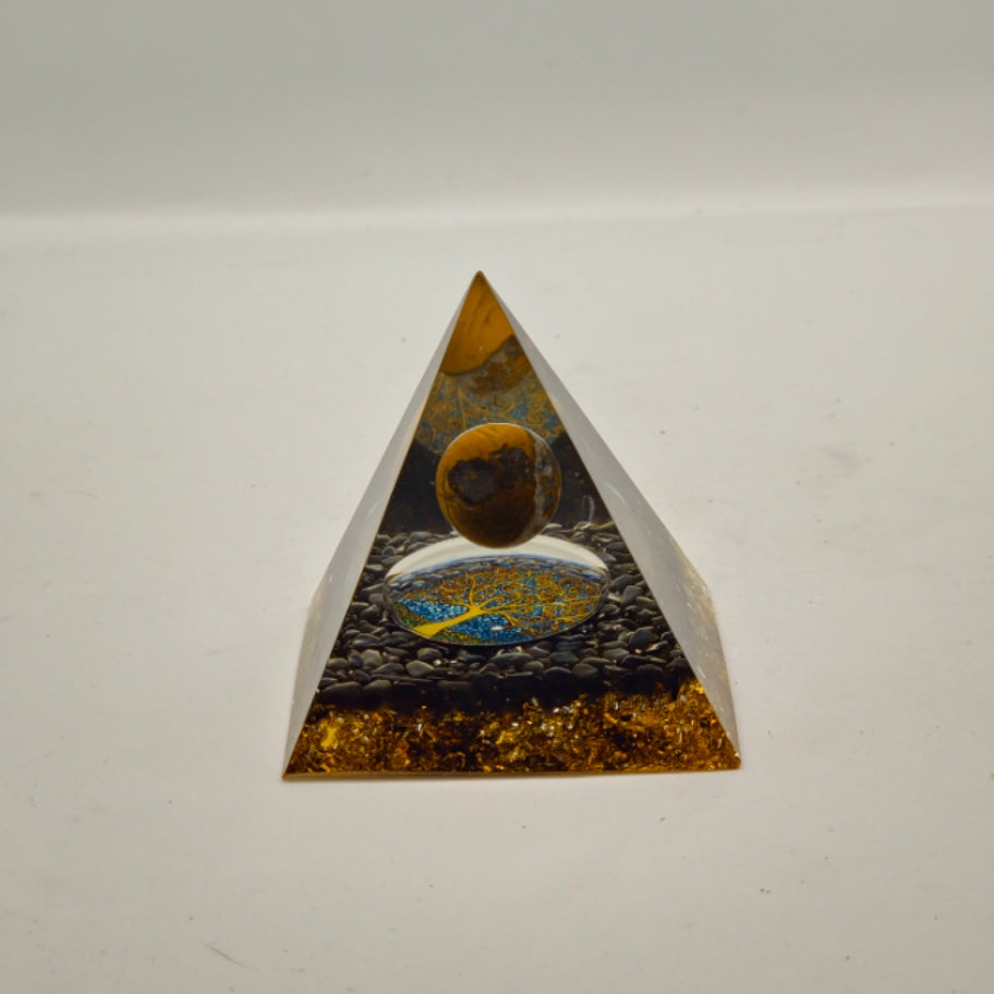 Organite Pyramid -Tigers eye